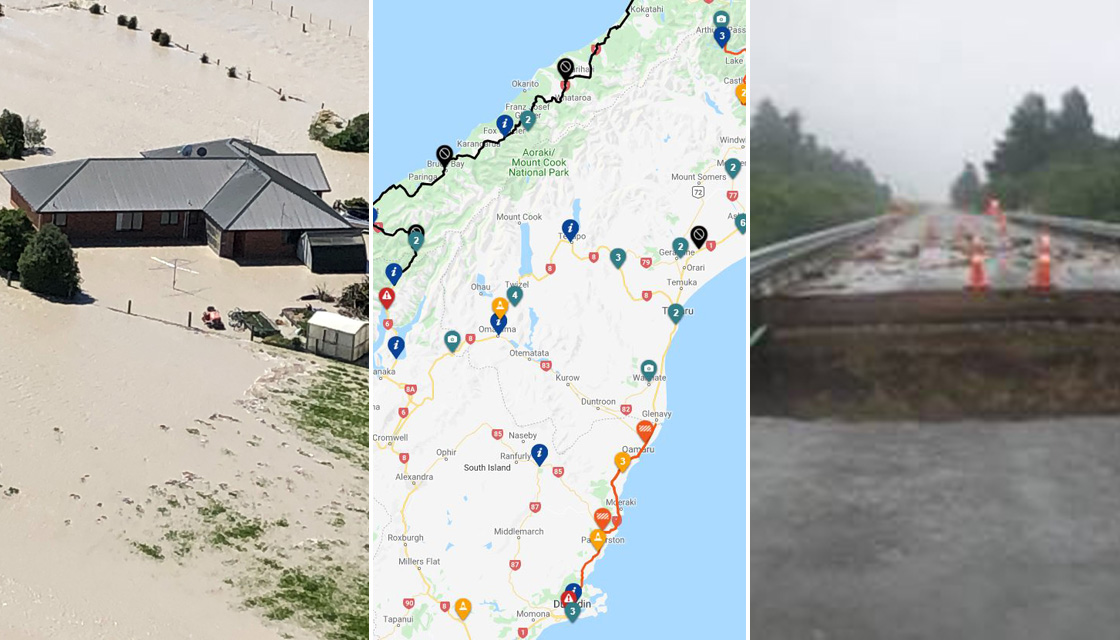 South Island weather chaos live updates: Flooding, bridge washouts,  evacuations triggered | Newshub