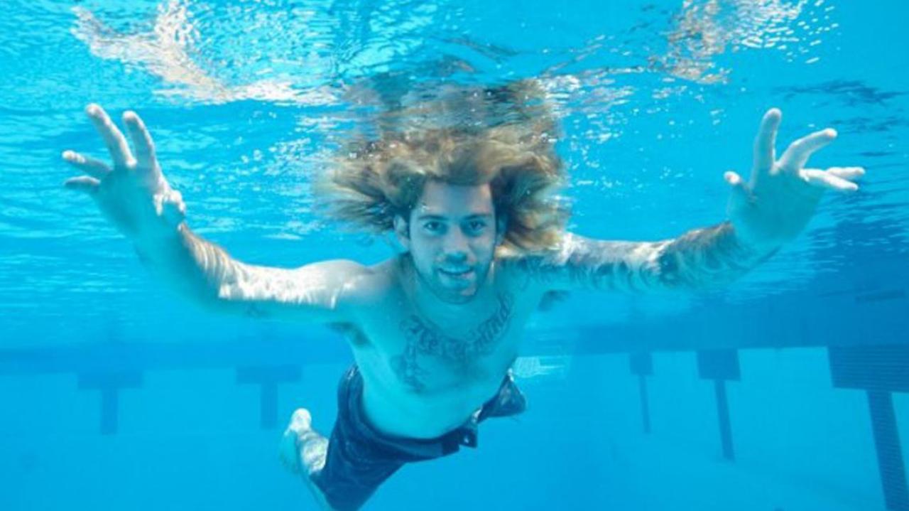 Baby From Nirvanas Album Cover Recreates Iconic Photograph 25 Years Later | Nirvana, Iconic 