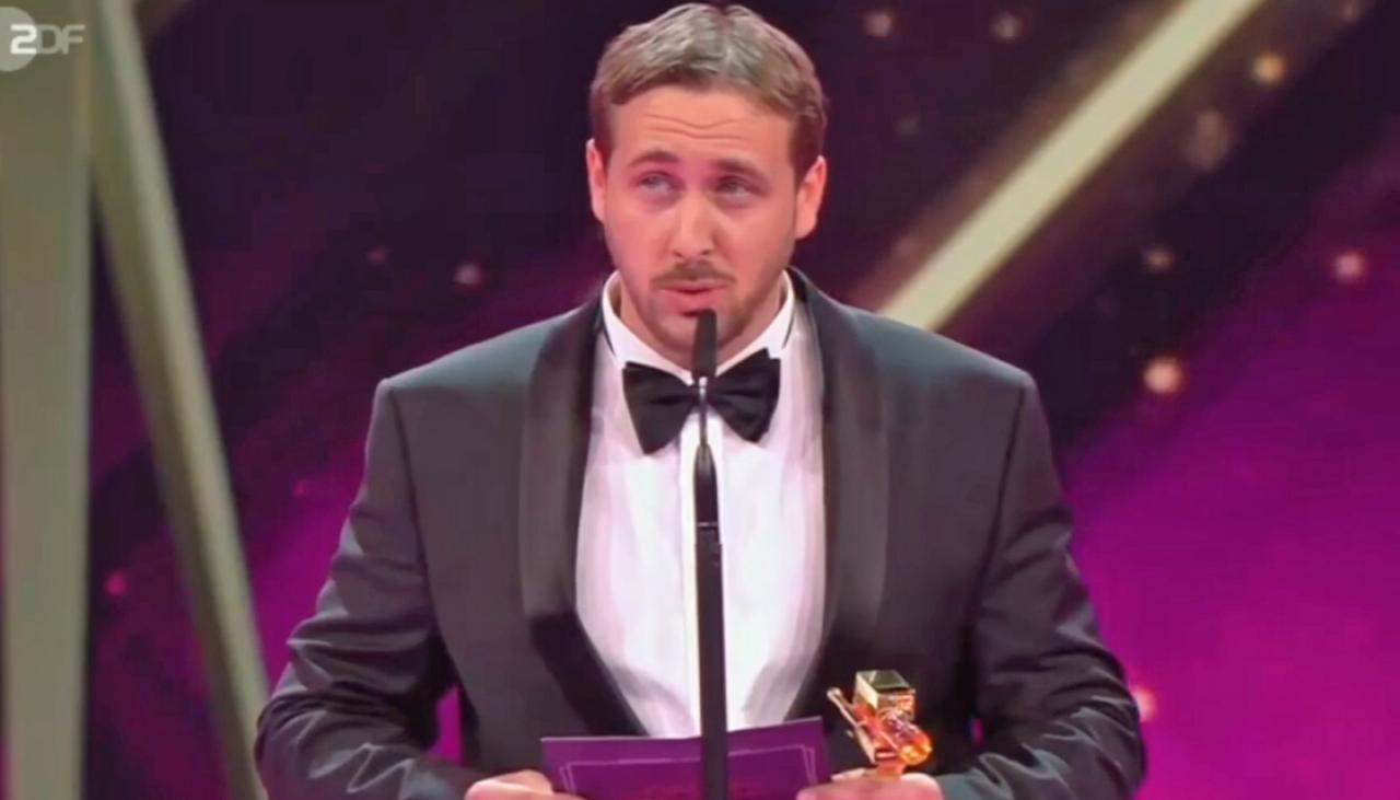 Fake Ryan Gosling Claims Movie Award In Intricate Prank Newshub 