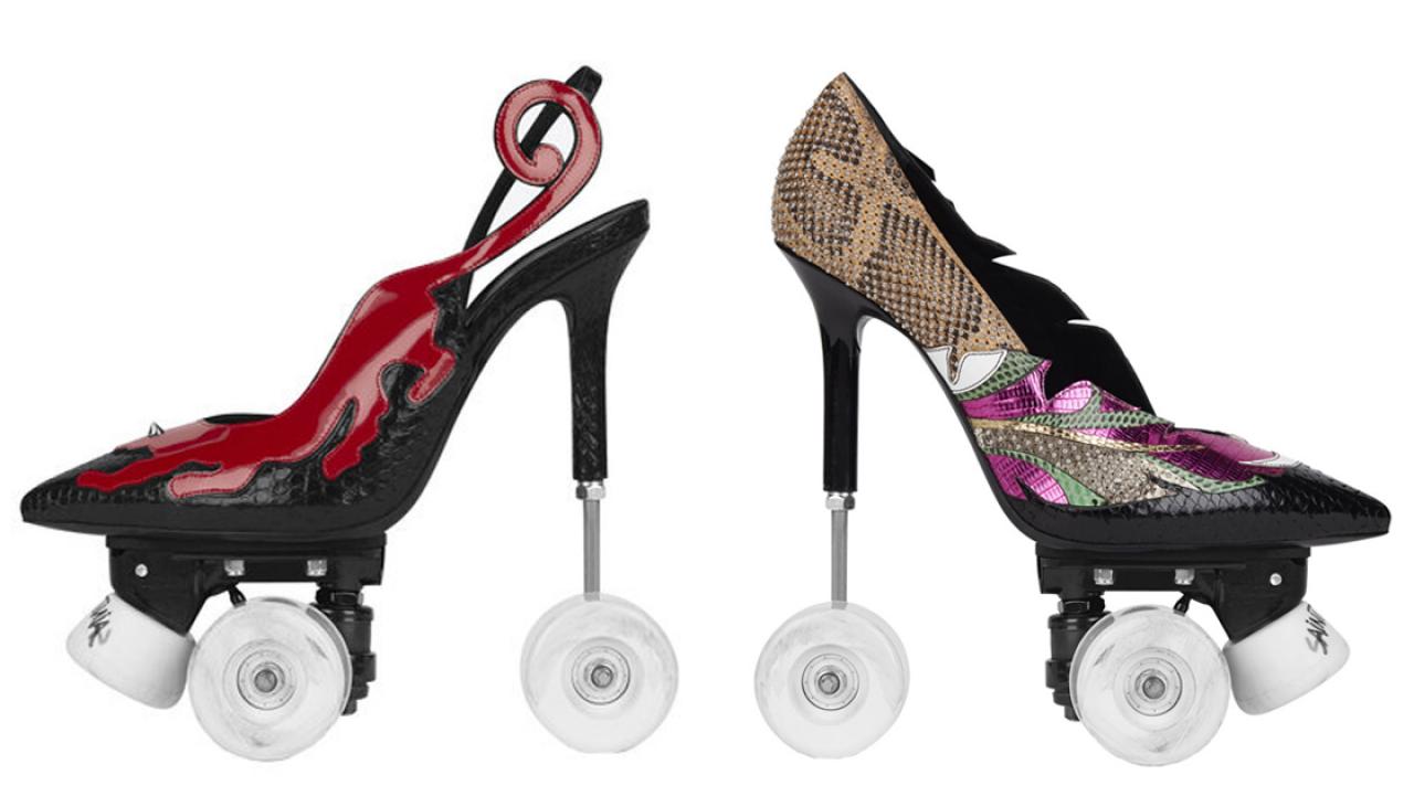 Yves Saint Laurent releases $3.6k rollerblade stilettos | Newshub