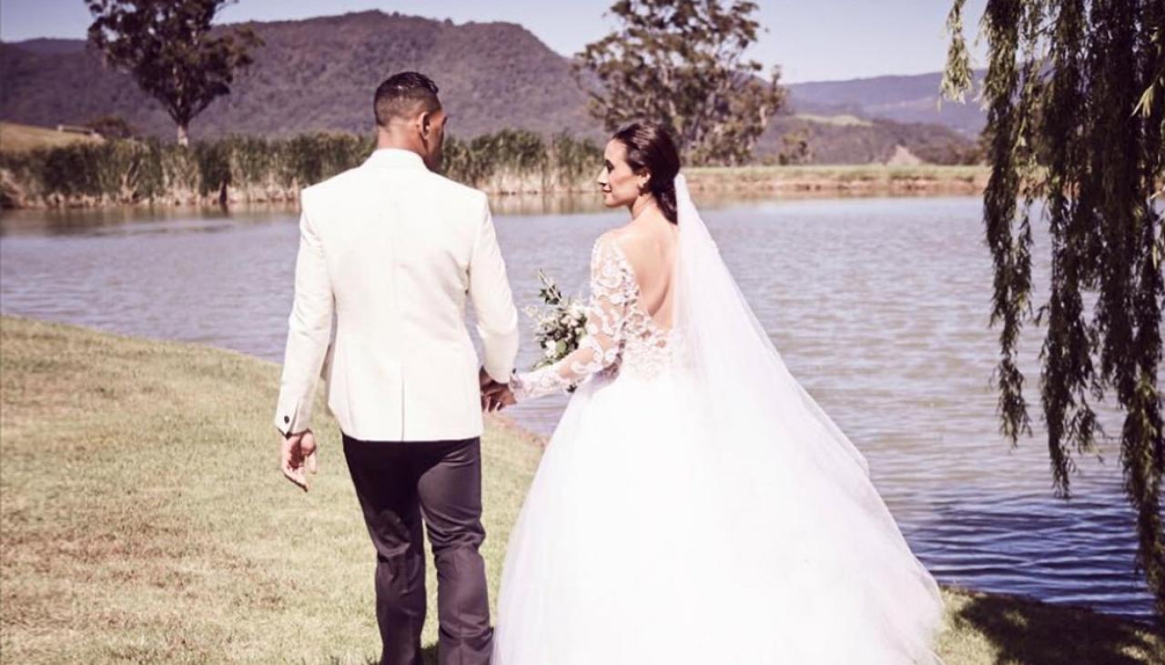 Maria Tutaia and Israel Folau share wedding pictures | Newshub