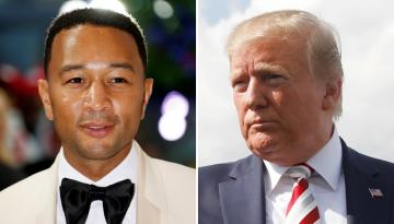 Image result for 'The President regularly inspires killers. He is part of the problem': John Legend and Rihanna both vent online at Donald Trump's response to the double mass shooting in El Paso