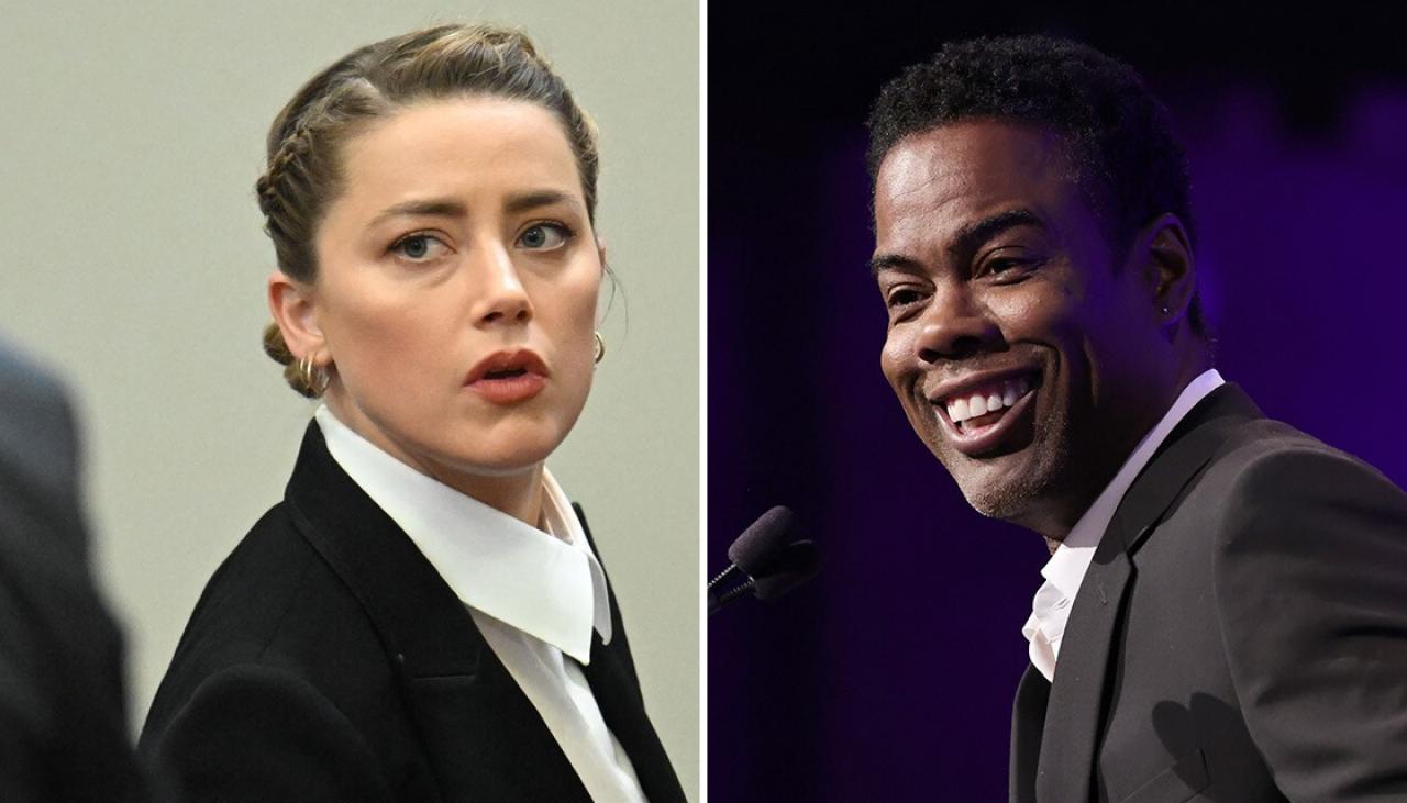Chris Rock kpi z Amber Heard z powodu historii o wypróżnianiu łóżka, żartując, że jest „winna wszystkiego”