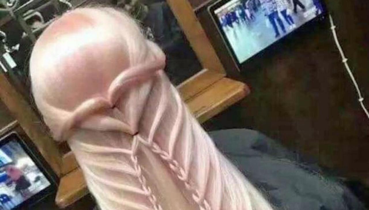Internet mistakes woman's elaborate hairstyle for penis | Newshub