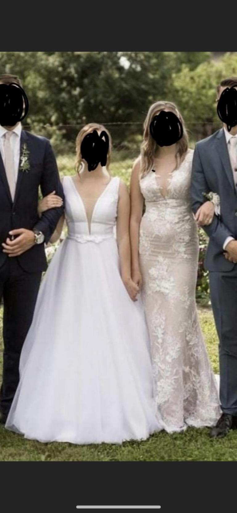 white guest wedding dress