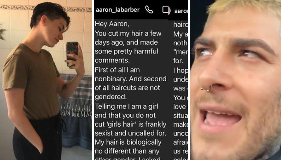 Sydney barber goes on transphobic rant after non-binary person asks for  'men's haircut' | Newshub