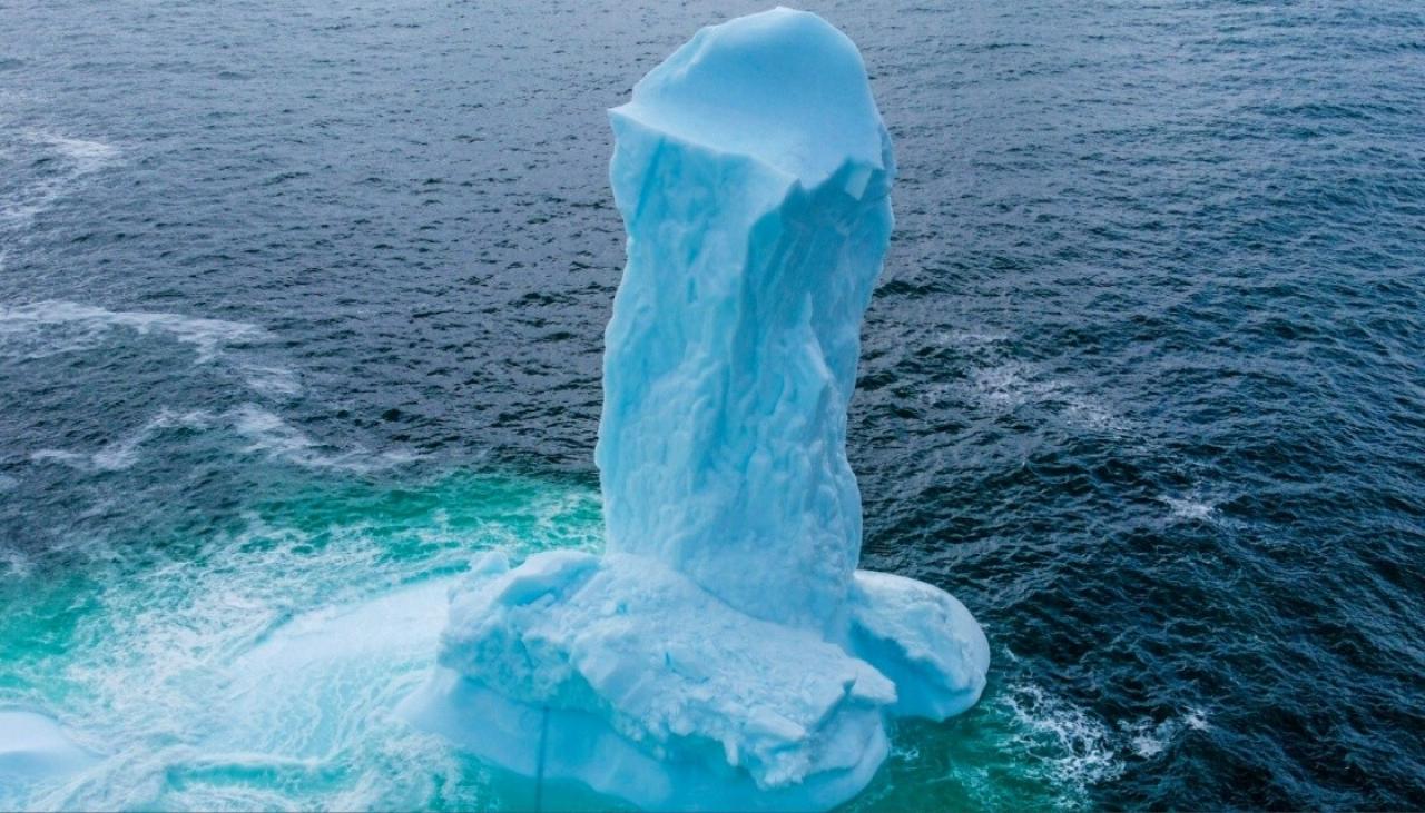 Tip of the iceberg: Phallic-shaped iceberg off Canada makes waves ...