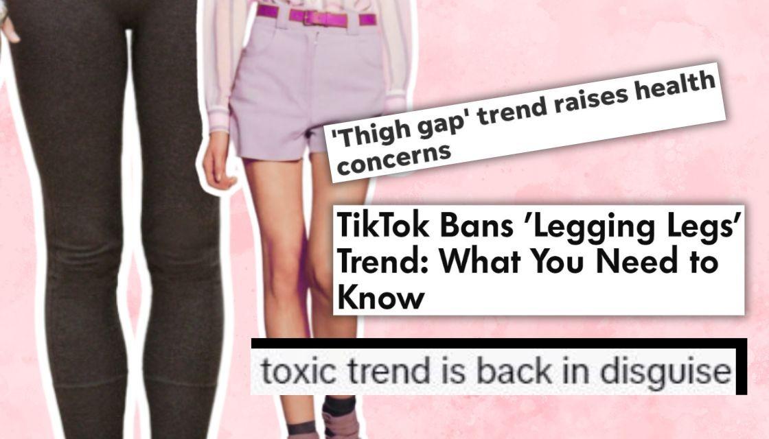 TikTok bans 'dangerous' legging legs trend for promoting eating