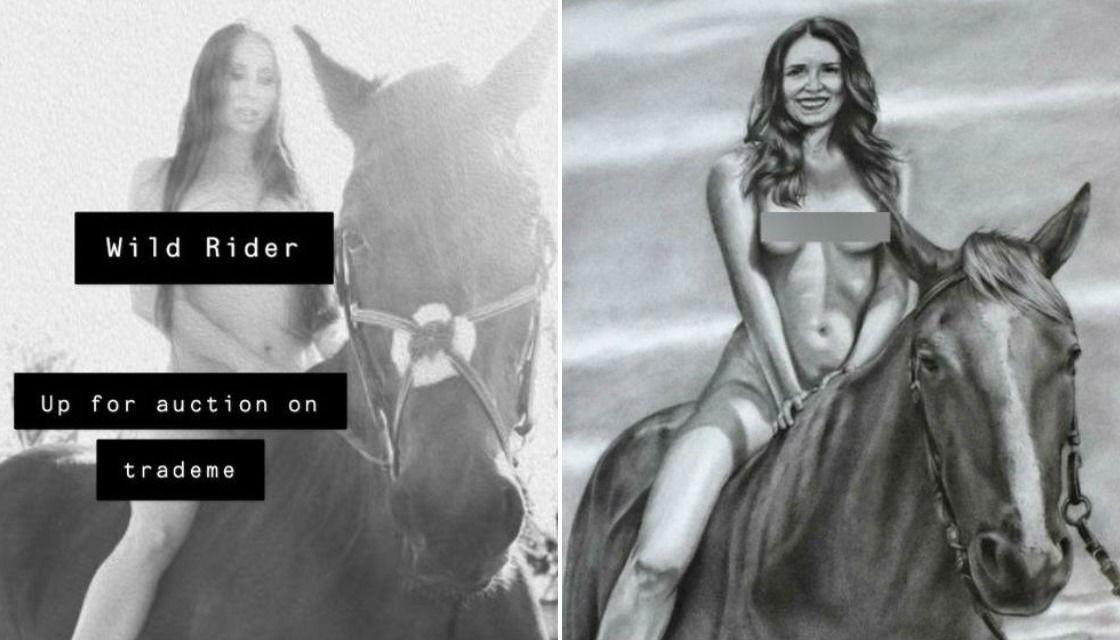Failed Hamilton mayoral candidate Lisa Lewis selling naked horseback photo  on Trade Me | Newshub