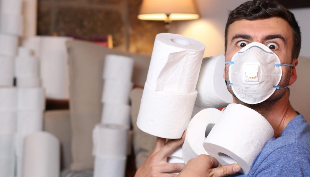 Coronavirus panic: Why are people stockpiling toilet paper? - BBC News