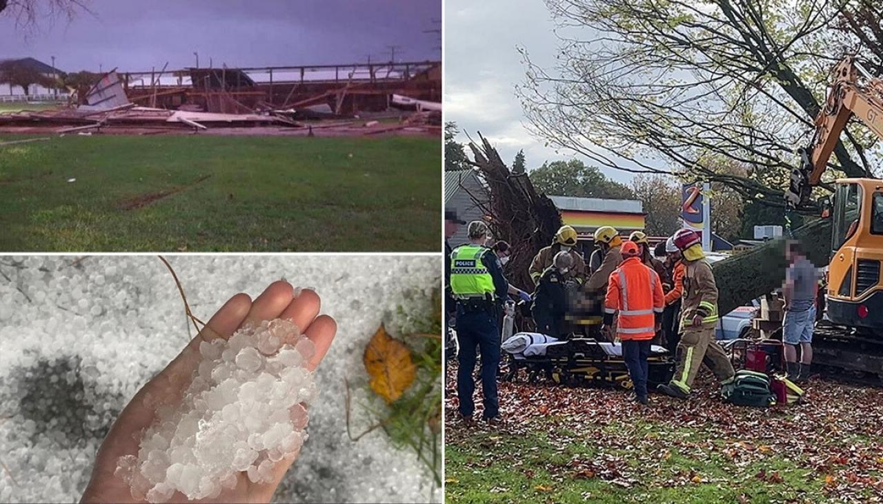 NZ weather live updates: Mini tornado hits Levin, cancelled flights and weather warnings as heavy rain and strong winds batter North Island