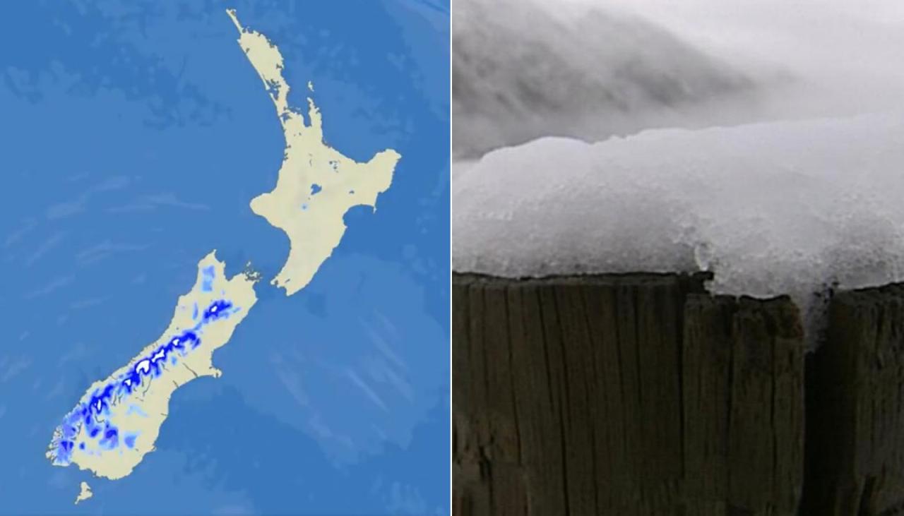 Weather: Snow, rain, wind set to pummel New Zealand as cold change moves in