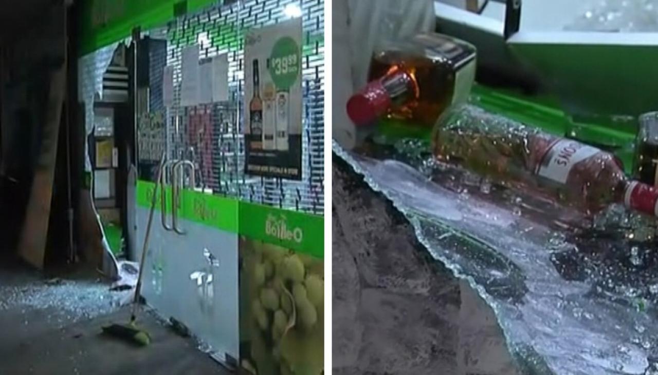 Auckland crime wave: Liquor store hit by smash and grab burglary | Newshub