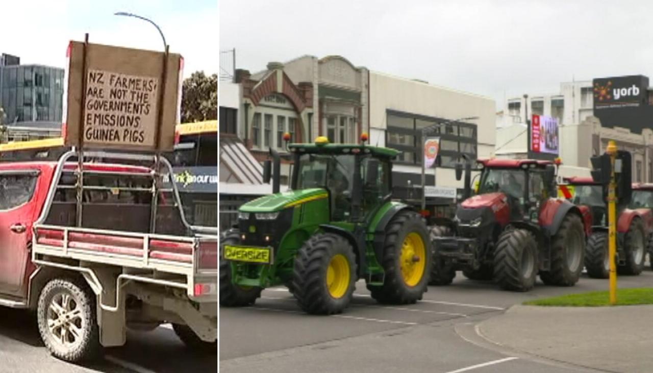 Live updates: Farmers take to streets in nationwide Groundswell protest |  Newshub
