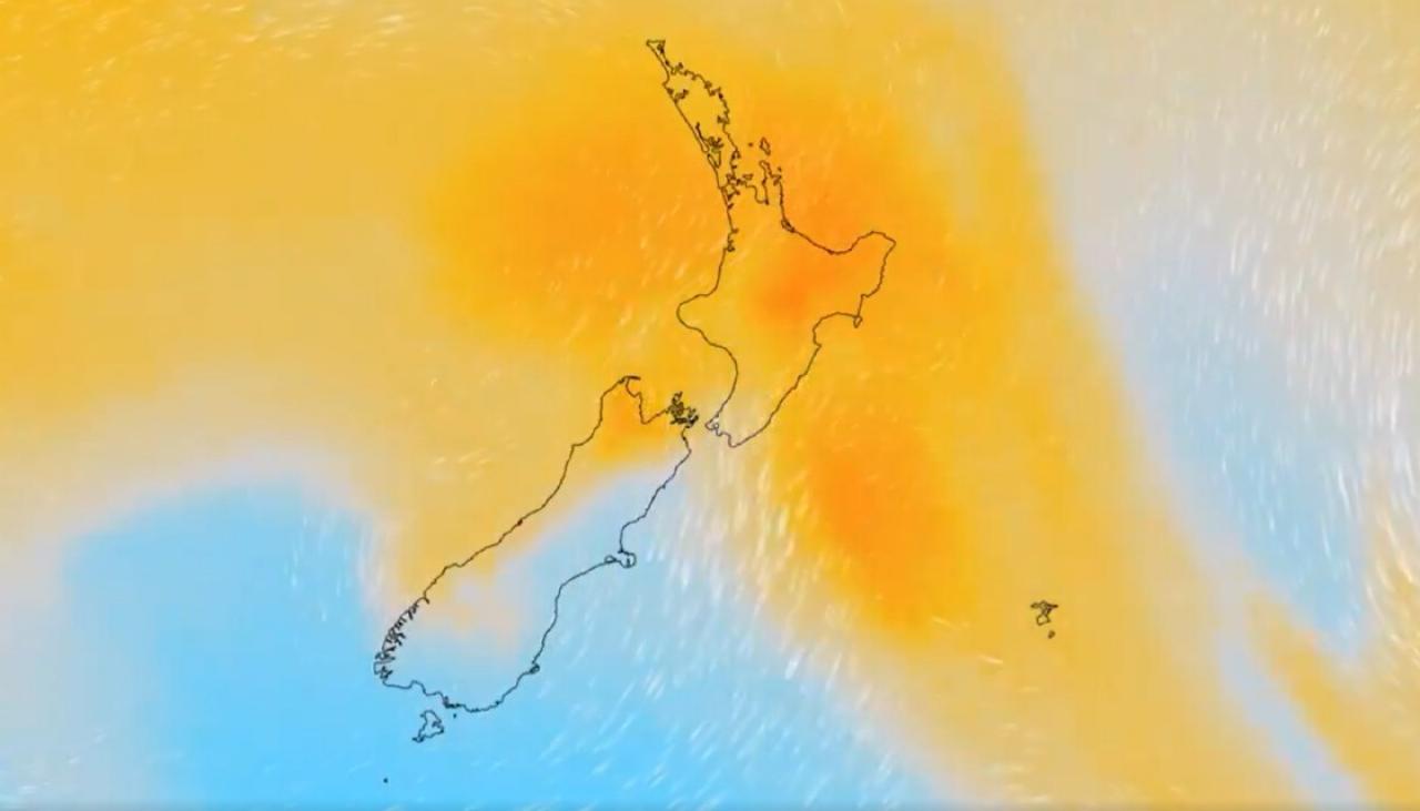 New Zealand weather: Cooler air moves over New Zealand after record-breaking  day of heat | Newshub