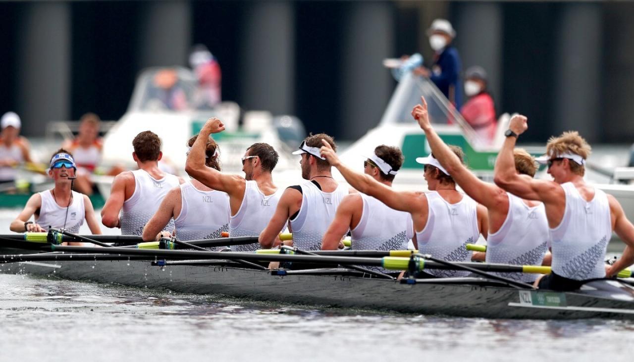 Tokyo Olympics New Zealand S Men S Rowing Eight Claim Games Gold Medal For First Time In 49 Years Newshub