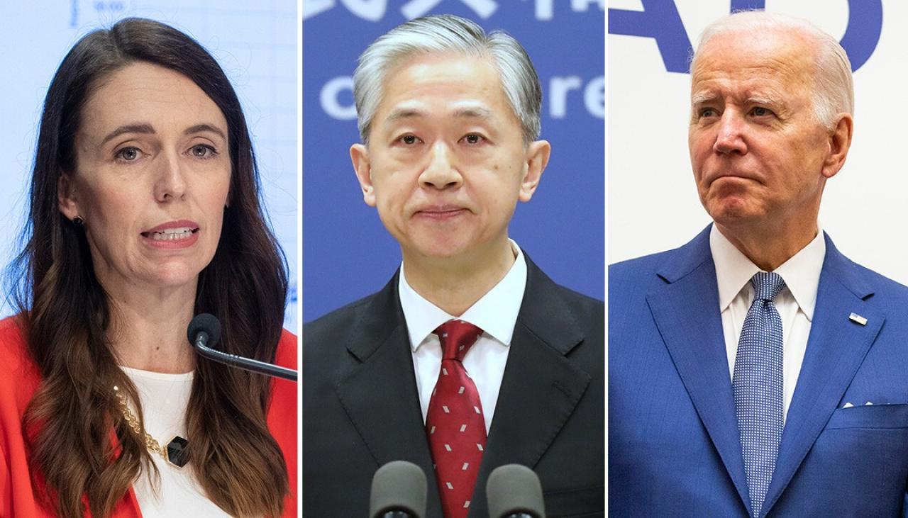 Prime Minister Jacinda Ardern touches down in United States as China warns it's playing with fire