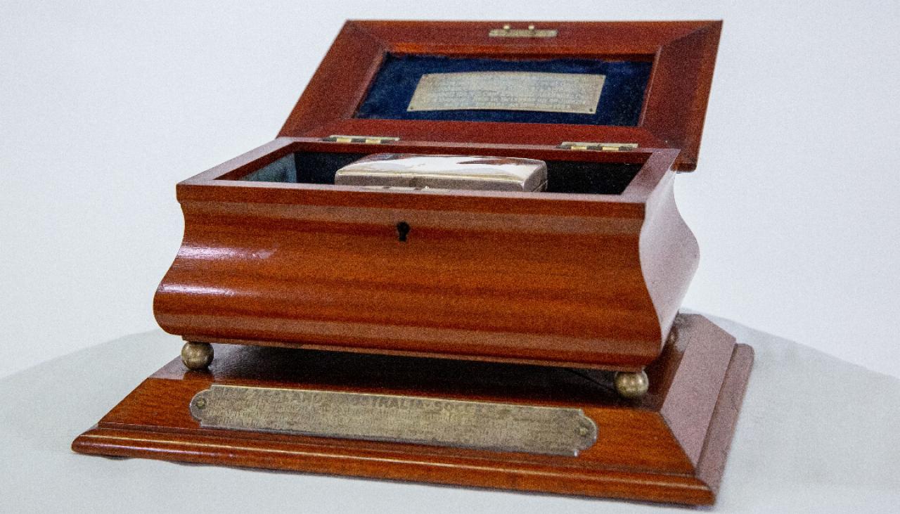 Football: Long-lost Anzac Soccer Ashes trophy found in Australia after missing for 68 years | Newshub