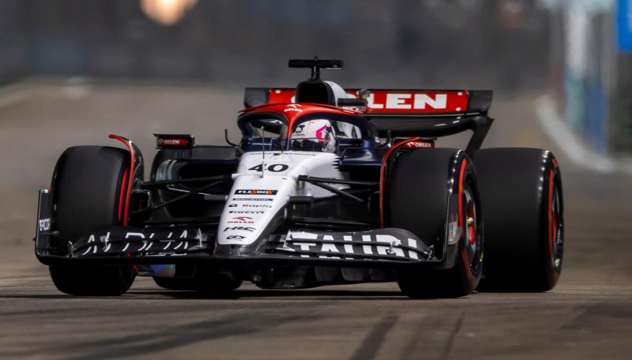 Motorsport: Liam Lawson qualifies 10th for Formula One's Singapore ...