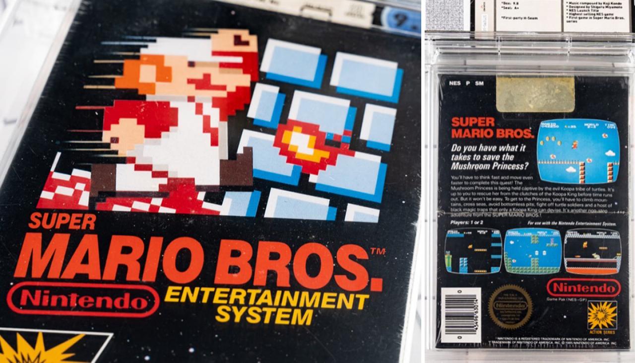 Rare Super Mario Bros. for NES sells for $660,000 at auction - Polygon