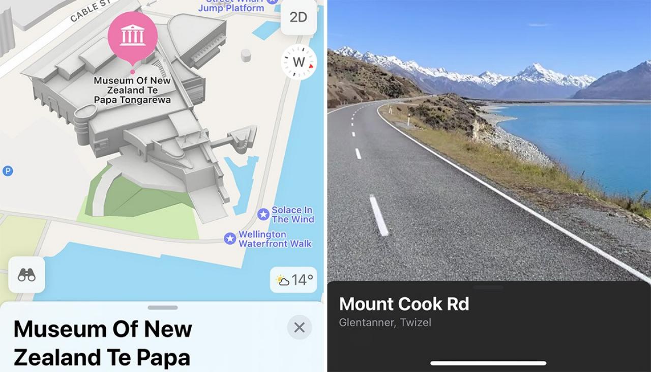 Apple publikuje zupełnie nową mapę, dokładniejszą nawigację w Nowej Zelandii