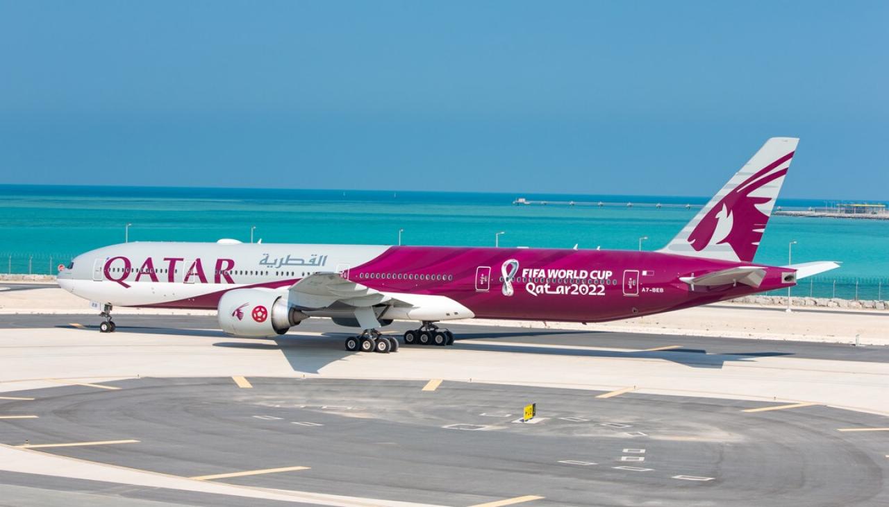 Qatar Airways reveals new FIFA World Cup 2022 livery on Boeing 777