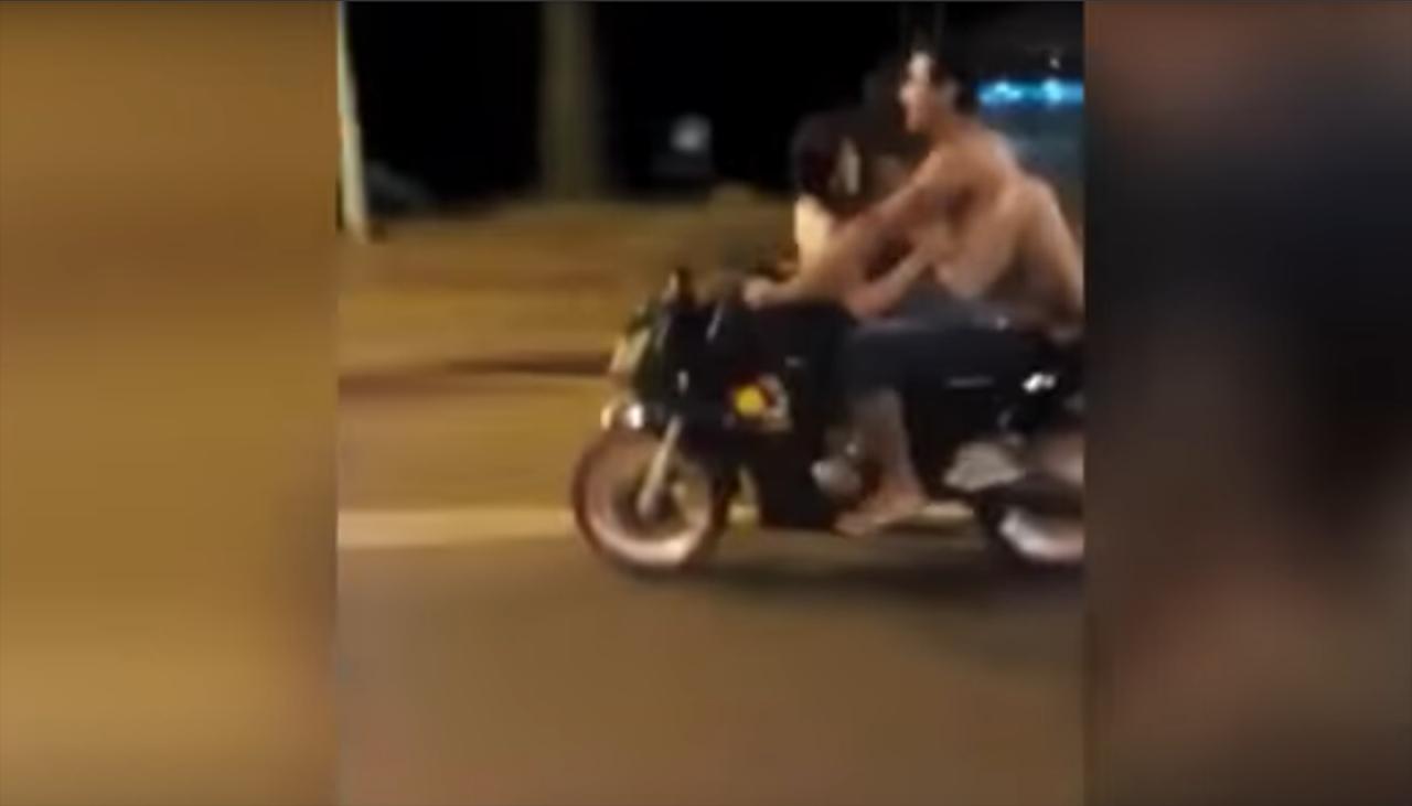 Sex on motorcycle
