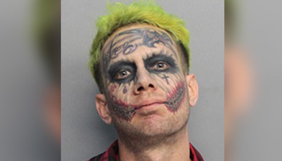 Tattooed Joker Arrested In Miami Newshub 