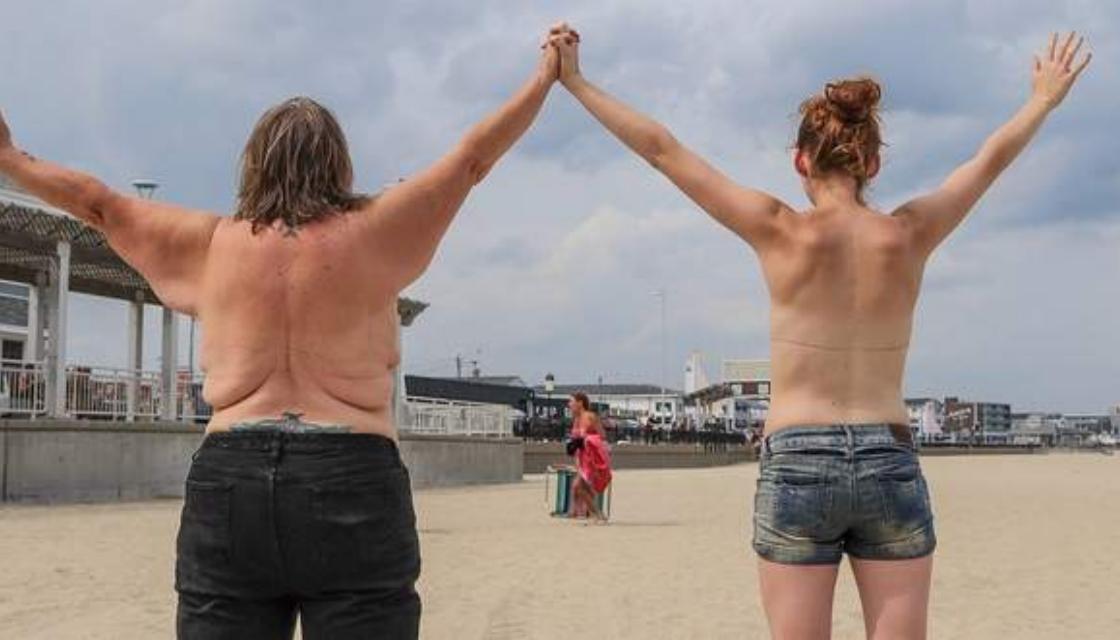 Women taking city to court over right to go topless.