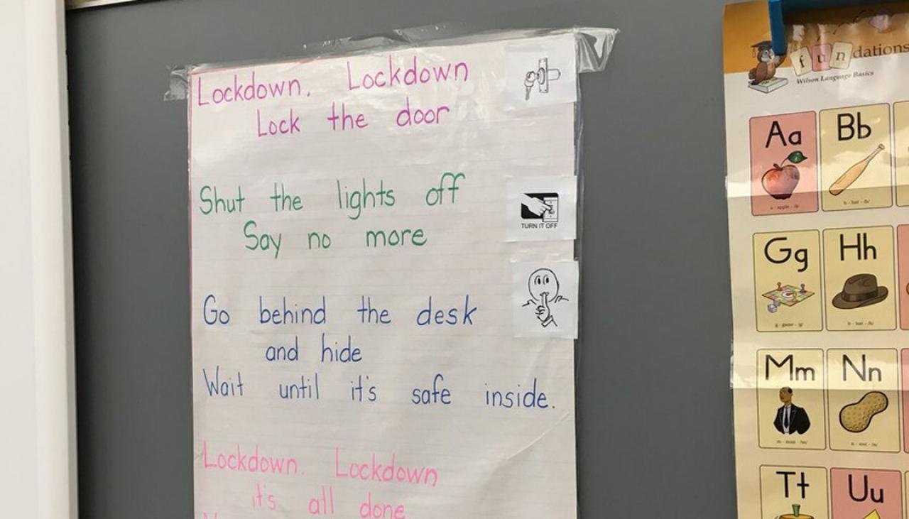 Image result for US kids taught 'lockdown' song to prepare for shootings