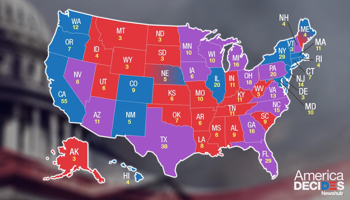 Us Election 2020 The Battleground States Which Could Determine The
