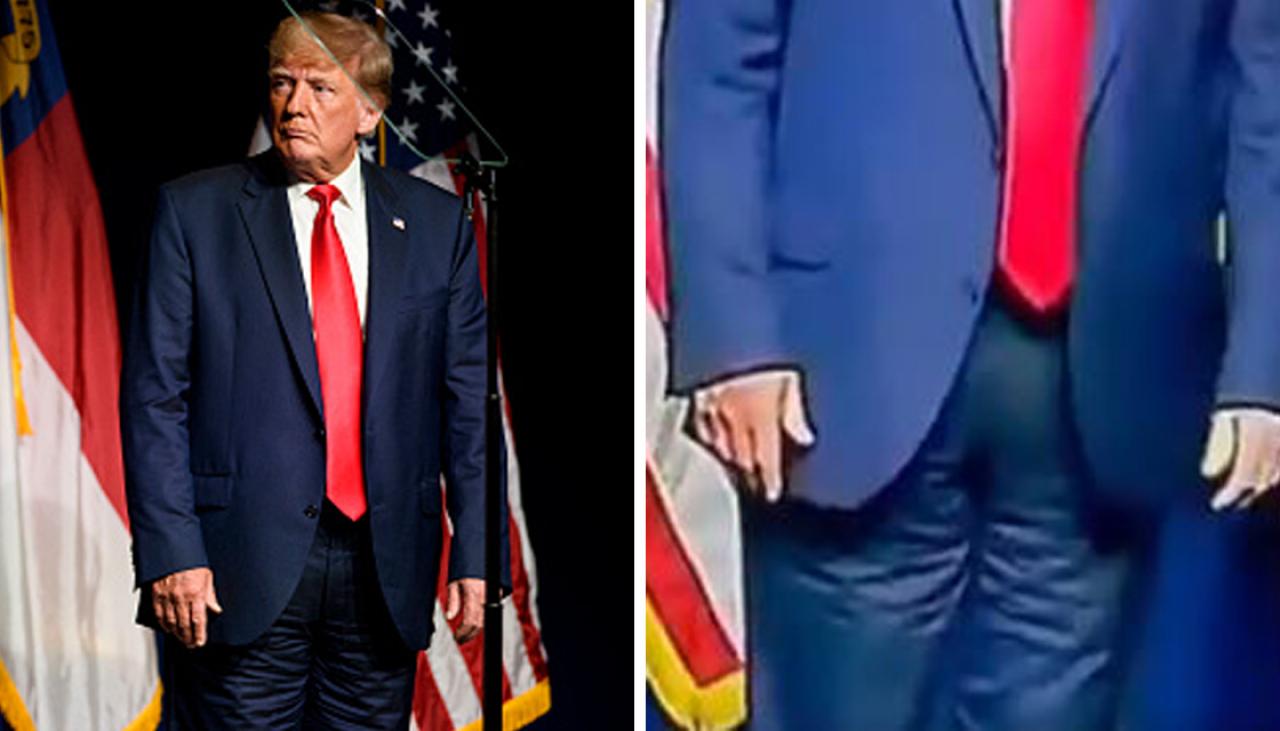 Trump S Trousers Internet Divided Over Whether Donald Trump Was Wearing His Pants Backwards At