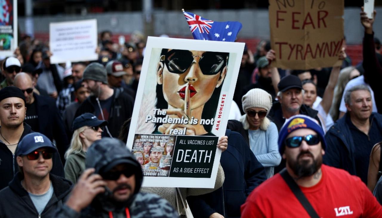 Coronavirus Sydney Anti Lockdown Protests In Pictures Newshub
