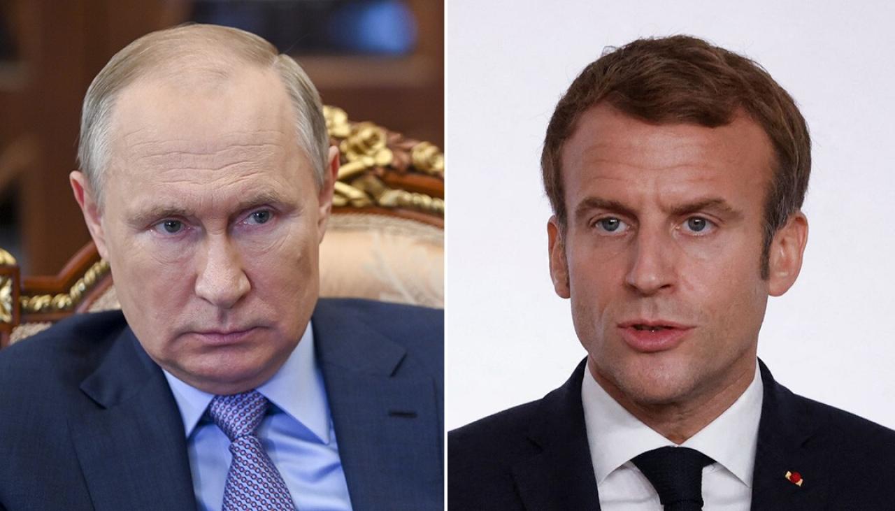 Ukraine standoff: Emmanuel Macron tells Vladimir Putin he wants to ...
